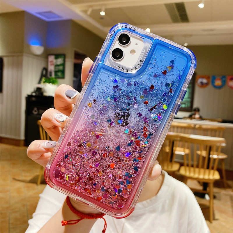 Shockproof Bling Liquid Glitter Case For iPhone 15 Pro Max 14 13 12 11 XS XR 87 gallery
