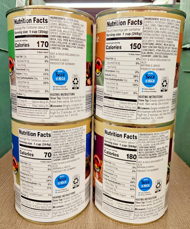 Deutsche Kuche Authentic German Soup 4 Flavors 28oz 794g (4 Cans) gallery
