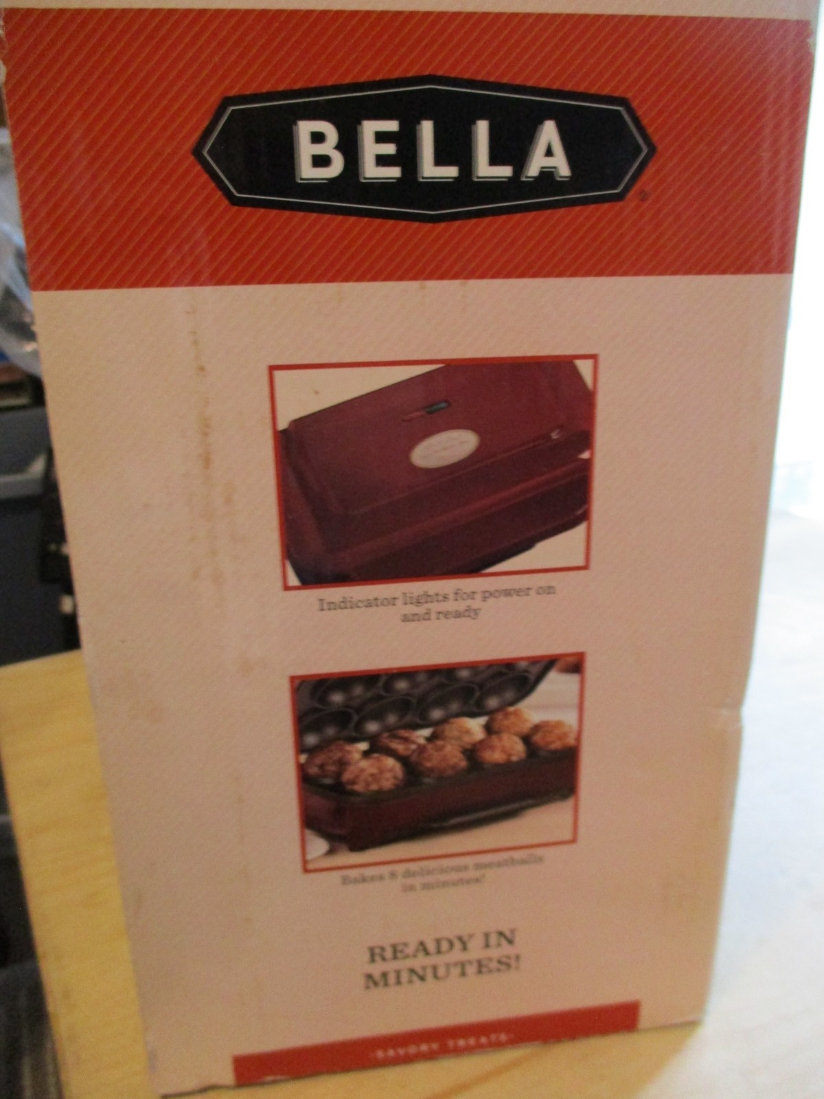 Bella Meatball Maker-Non Stick-Drip Tray-Red - Model # 13587 NEW IN DAMAGED BOX gallery