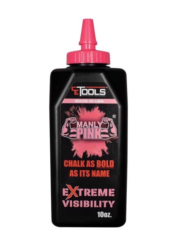 CE Tools Extreme Visibility 10 oz Standard Marking Chalk Fluorescent Pink gallery