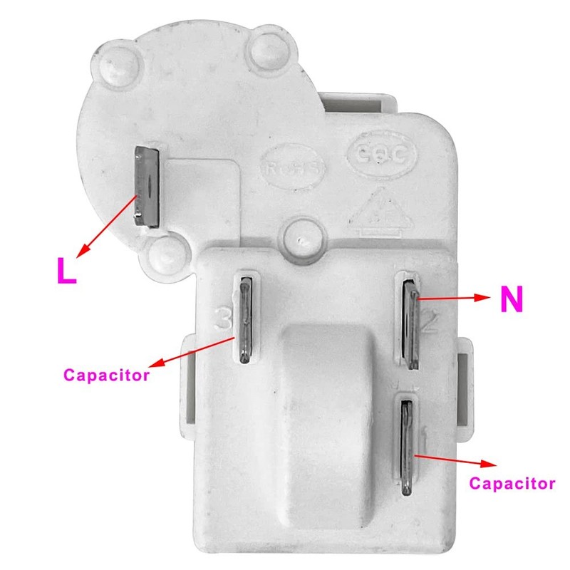 4Pin Refrigerator Compressor PTC Starter Relay over Load Protector for Hotpoint gallery