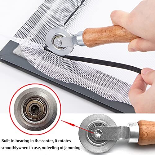 3 Pcs Screen Tool, Window Screen Spline Roller Tool ,Mesh Screen Door Repair Kit gallery