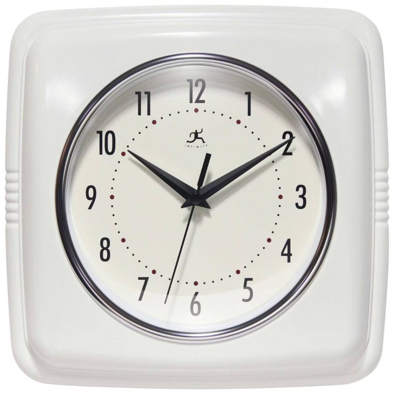 9.25" Square Retro Wall Clock gallery