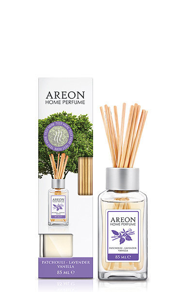 Areon Home Luxury Perfume Reed Diffuser + 10 Rattan Reeds, Lavender Vanilla gallery