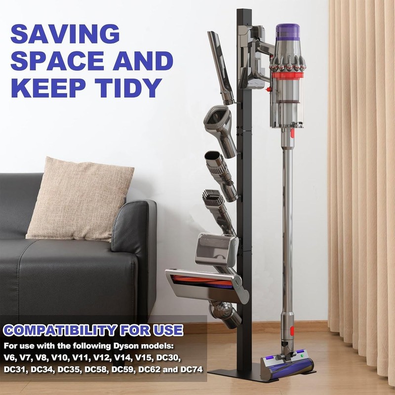 Vacuum Stand for Dyson, Storage Stand Docking Station Holder With Dyson V15 V... gallery