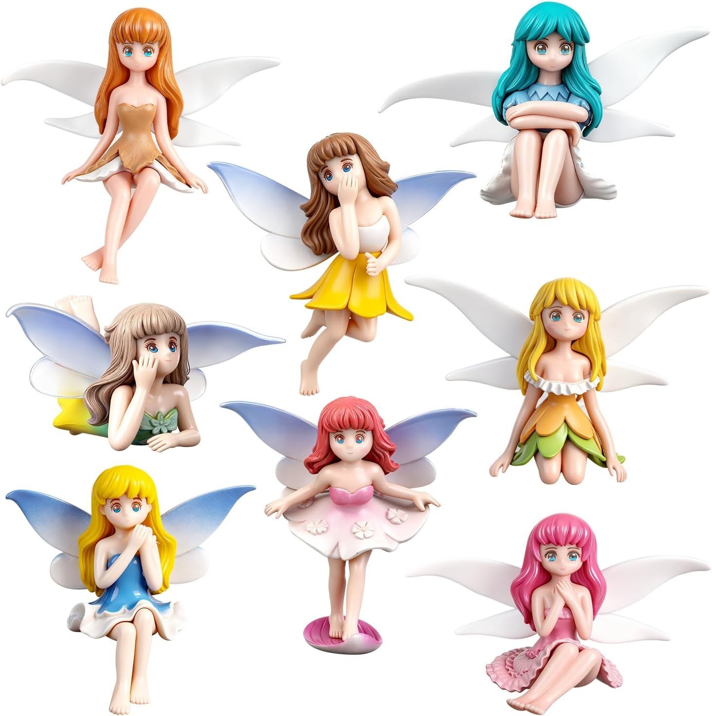 8Pcs Miniature Fairy Figurines Mini Fairies for Fairy Garden Small Fairies Gar gallery