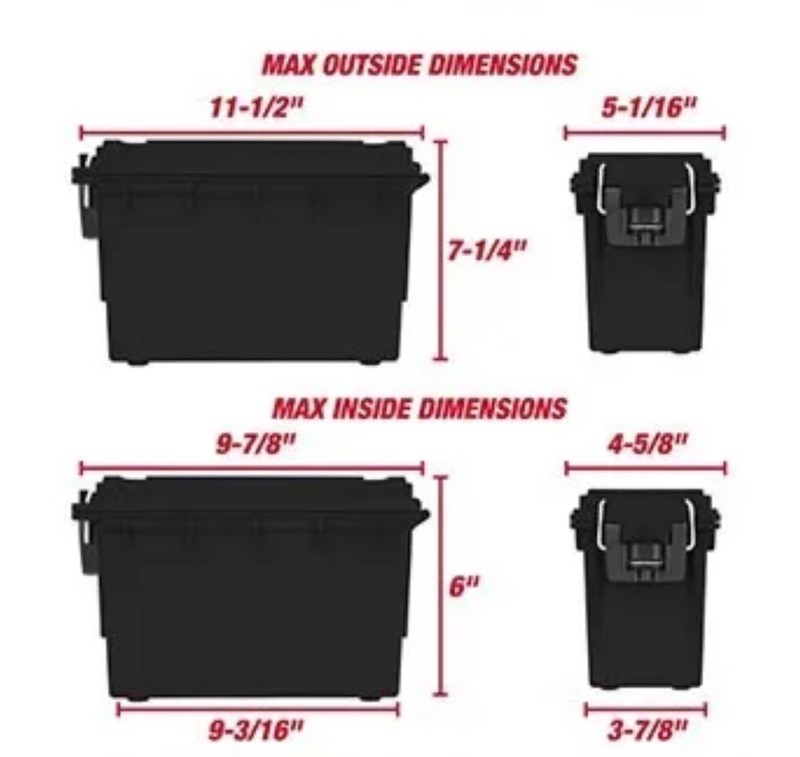 Hyper Tough Stackable Utility Storage Box Organization Water Dust and Resistant gallery