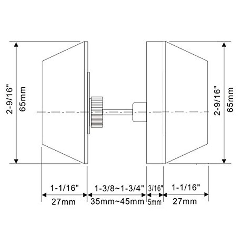 Double Cylinder Deadbolt Door Locks Keyed Alike Both Sides Satin Nickel 2 Pack gallery