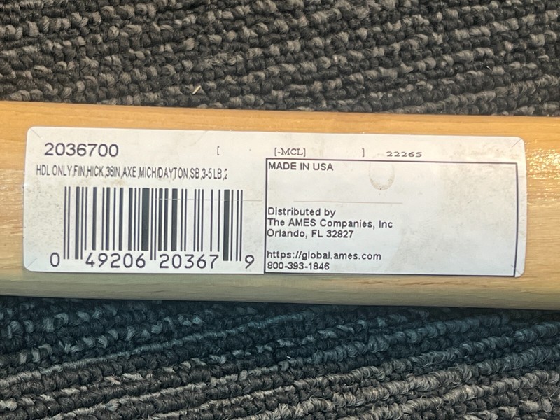 Ames Axe Handle 2036700 True Temper Replacement Single Bit Hickory gallery