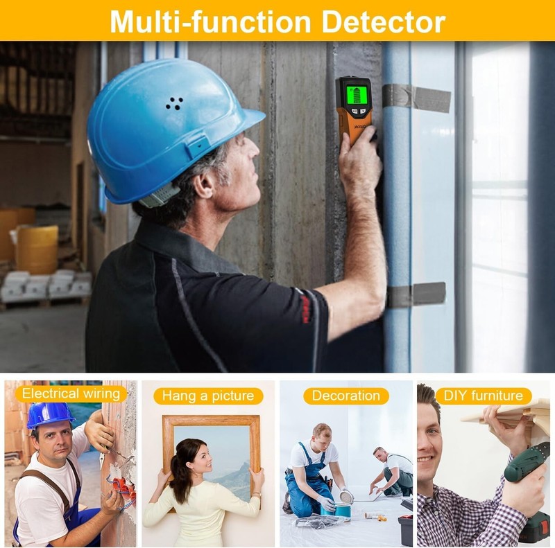 5 in 1 Stud Finder Tool w/Microprocessor Chip and HD LCD Display, Stud Detector gallery