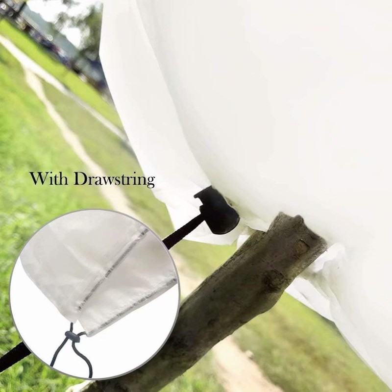 UV Stabilized Drawstring Plant Cover, 32'' x 32'' - Winter Protection Blanket gallery