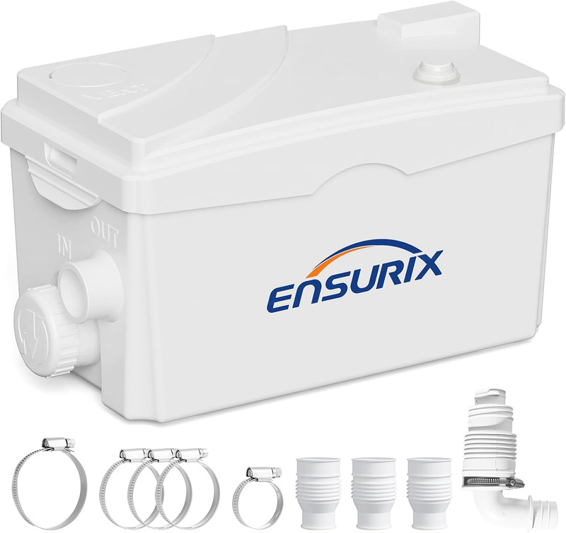 Utility Sink Pump, 1600 GPH Drain System 500 W Under-Basin Gray Water Unit for L gallery