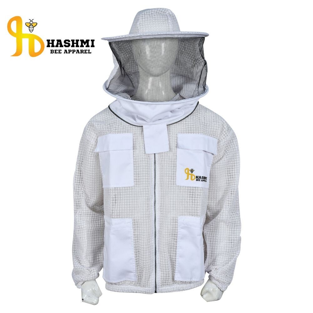 Ventilated Bee Jacket Sting Proof Jacket 3 Layers Ultra Breeze Round Veil Hat gallery