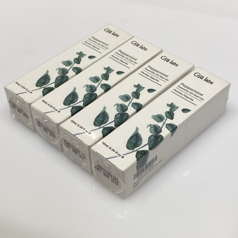 4Pack Gya Labs Peppermint Essential Oil Roll-On - 0.34 Fl Oz/10ml EXP: 11/27 NEW gallery