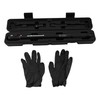 3/8" Click Torque Wrench Kit 72T Gear 10-80 Ft-Lb with Extensions & Storage gallery