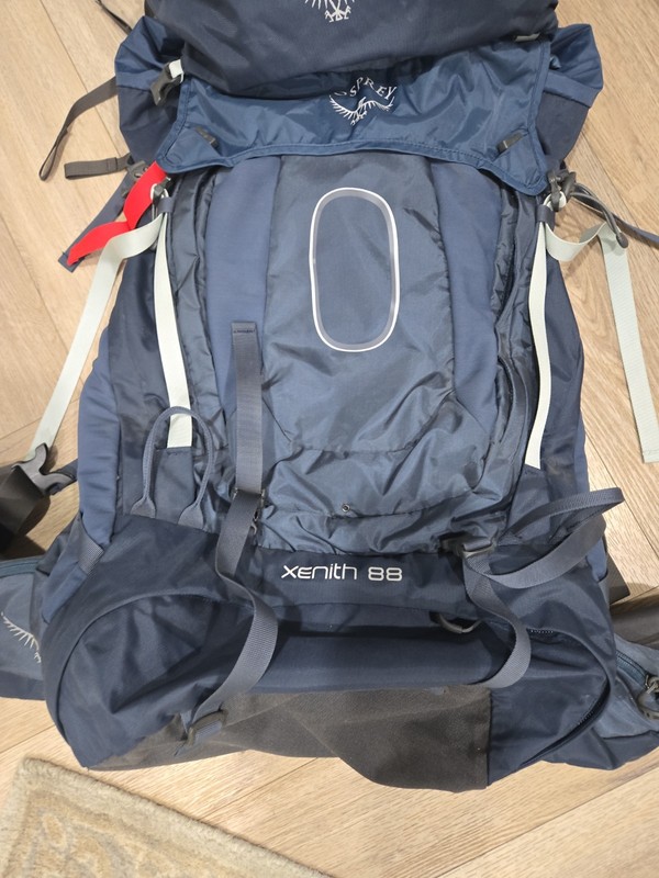 Osprey Xenith 88 backpacking pack in discovery blue 3