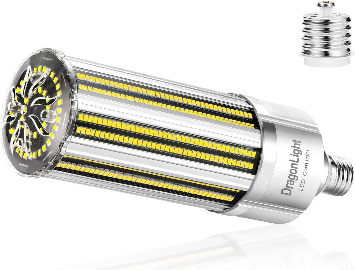 120W Commercial LED Corn Bulb, 14400LM, E26/E39, 5000K Daylight, Fanless gallery