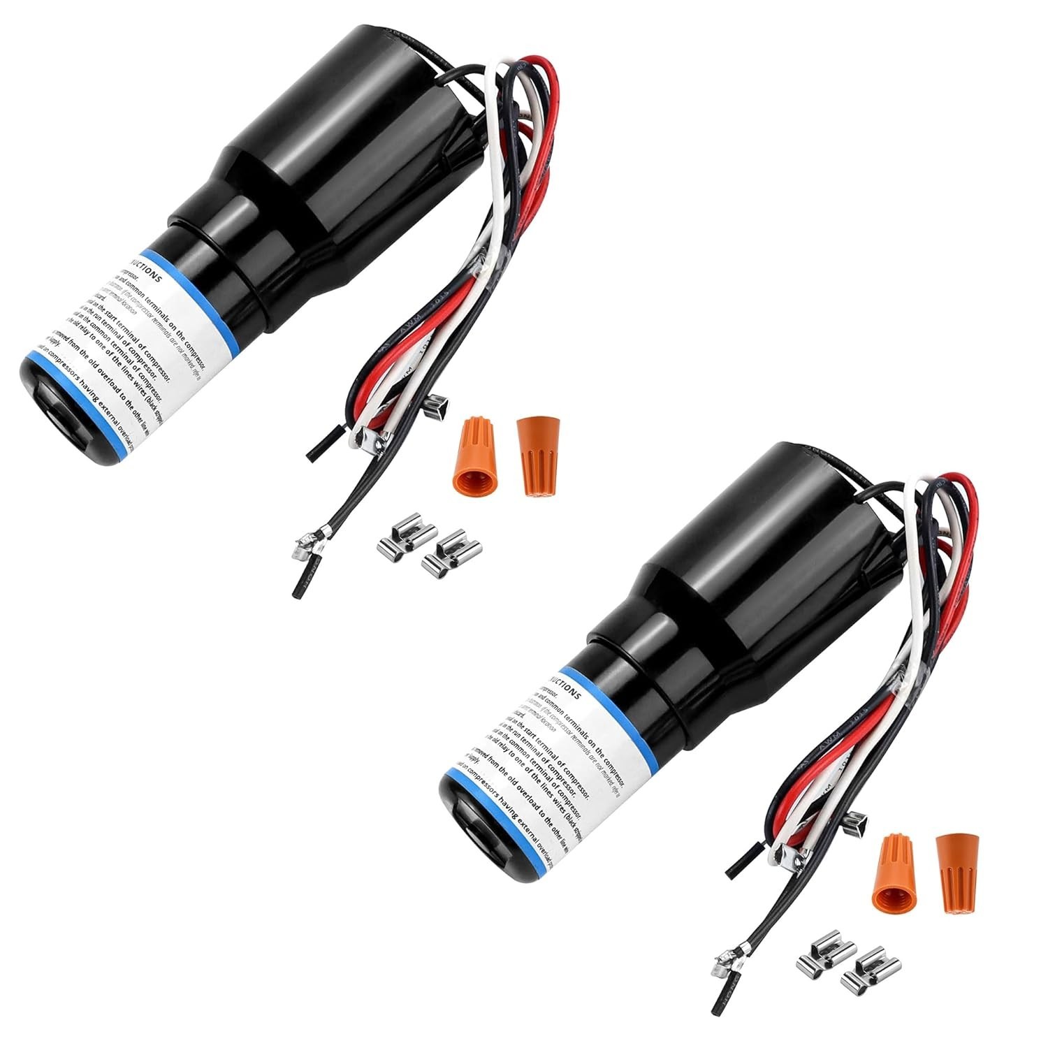 2 pack RCO810 Refrigerator 3-in-1 Hard Start Kit Relay Capacitor Replaces gallery