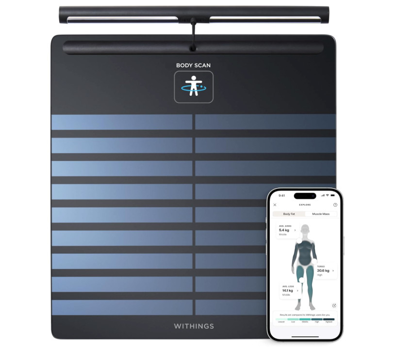 WITHINGS Body Scan, Smart Scales for Body Weight, FSA or HSA Eligible gallery