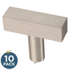 (10-Pack) Simple Square Bar 1-1/4 In. (32 Mm) Modern Stainless Steel T-Shaped Ba gallery