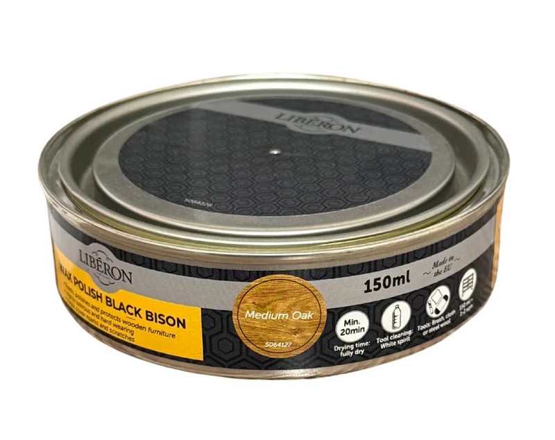 Liberon - Wax Polish Black Bison Paste - 150ml gallery