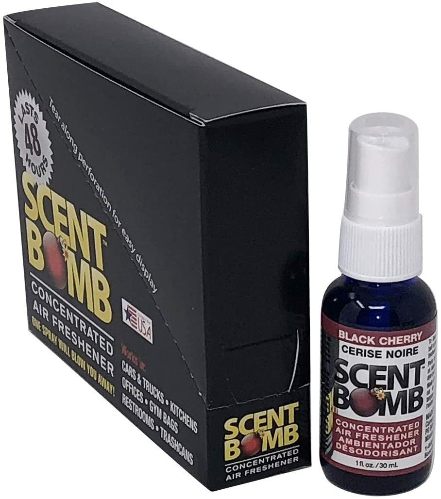 Scent Bomb 100% Oil Based Concentrated Air Freshener Spray, Cherry, 4 Pack gallery