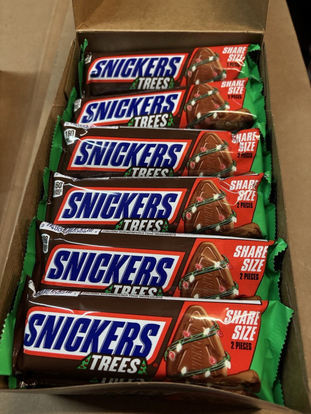 Snickers TREES 24pk Limited Edition Share Size , 2.2oz Per, BB 07/26 gallery