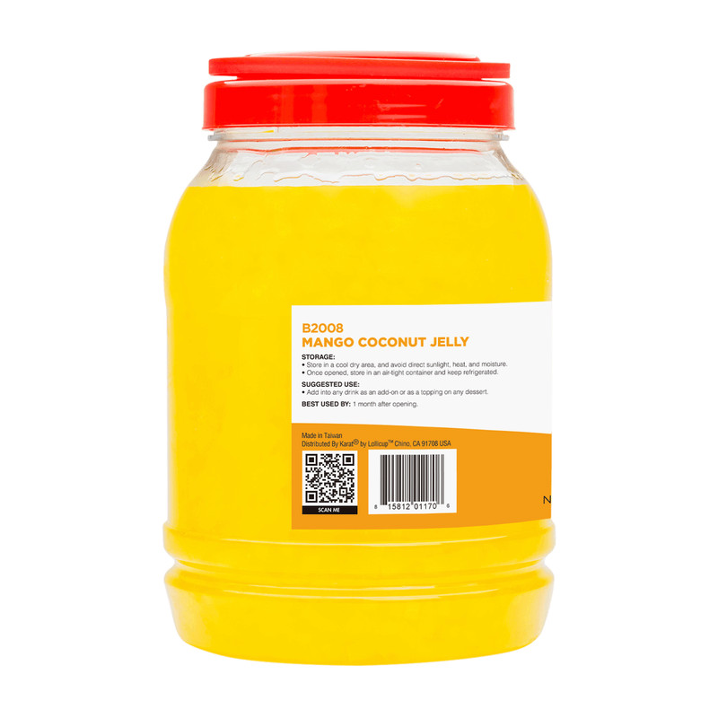 Tea Zone Mango Coconut Jelly (B2008, 8.8 lbs) for Boba/Milk Tea or Smoothies gallery