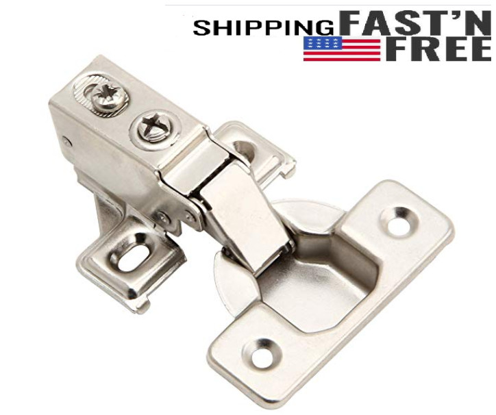 Silverline Face Frame Quiet Soft Close Cabinet Door Hinges,1/2 - 3/4 gallery