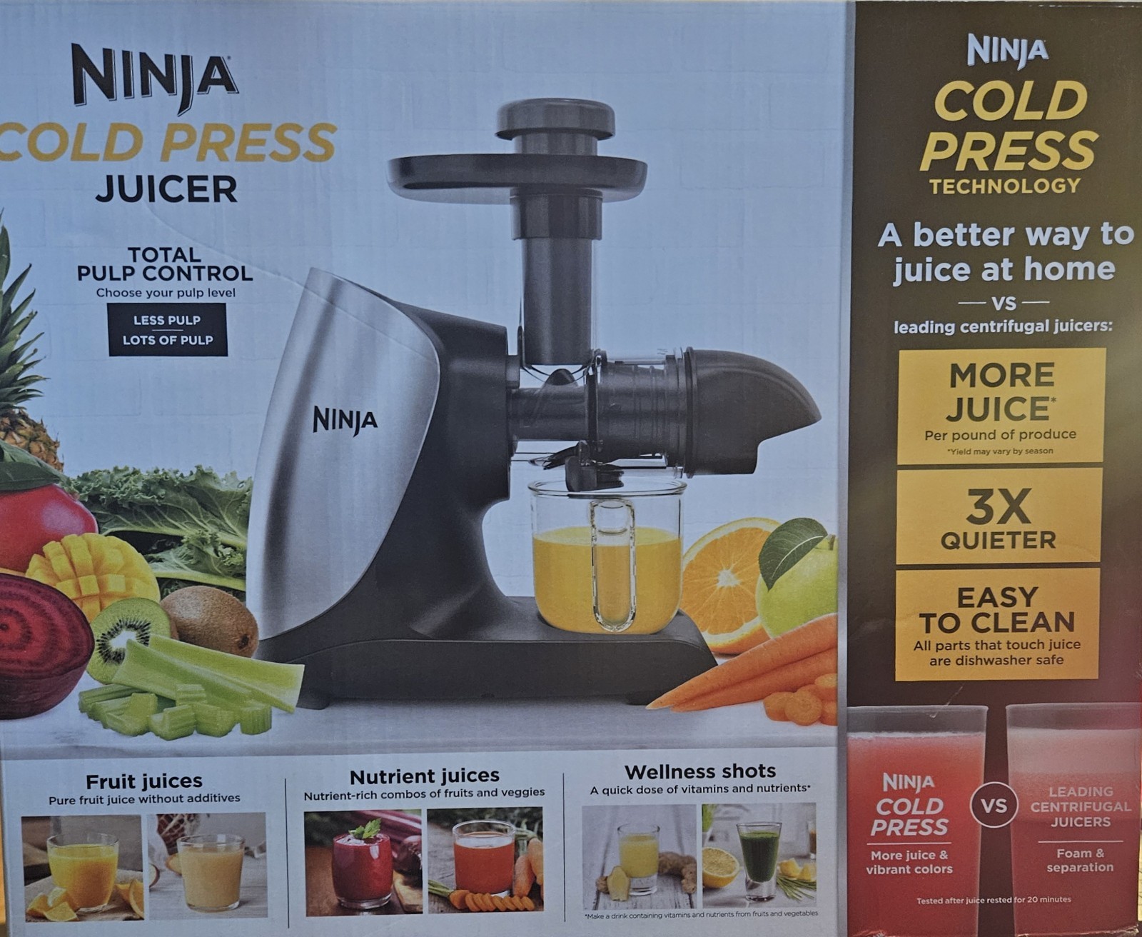 Ninja Cold Press Juicer Pro - Graphite (JC101) gallery