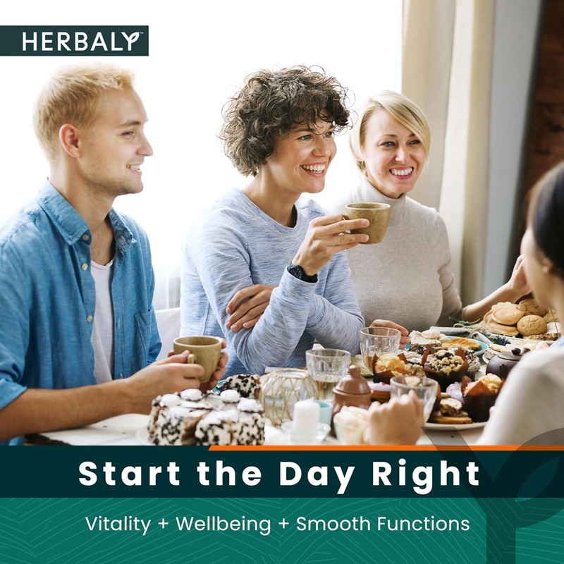 Herbaly Glucose Functional Tea - Vitality & Wellness - 30 Servings per bag gallery