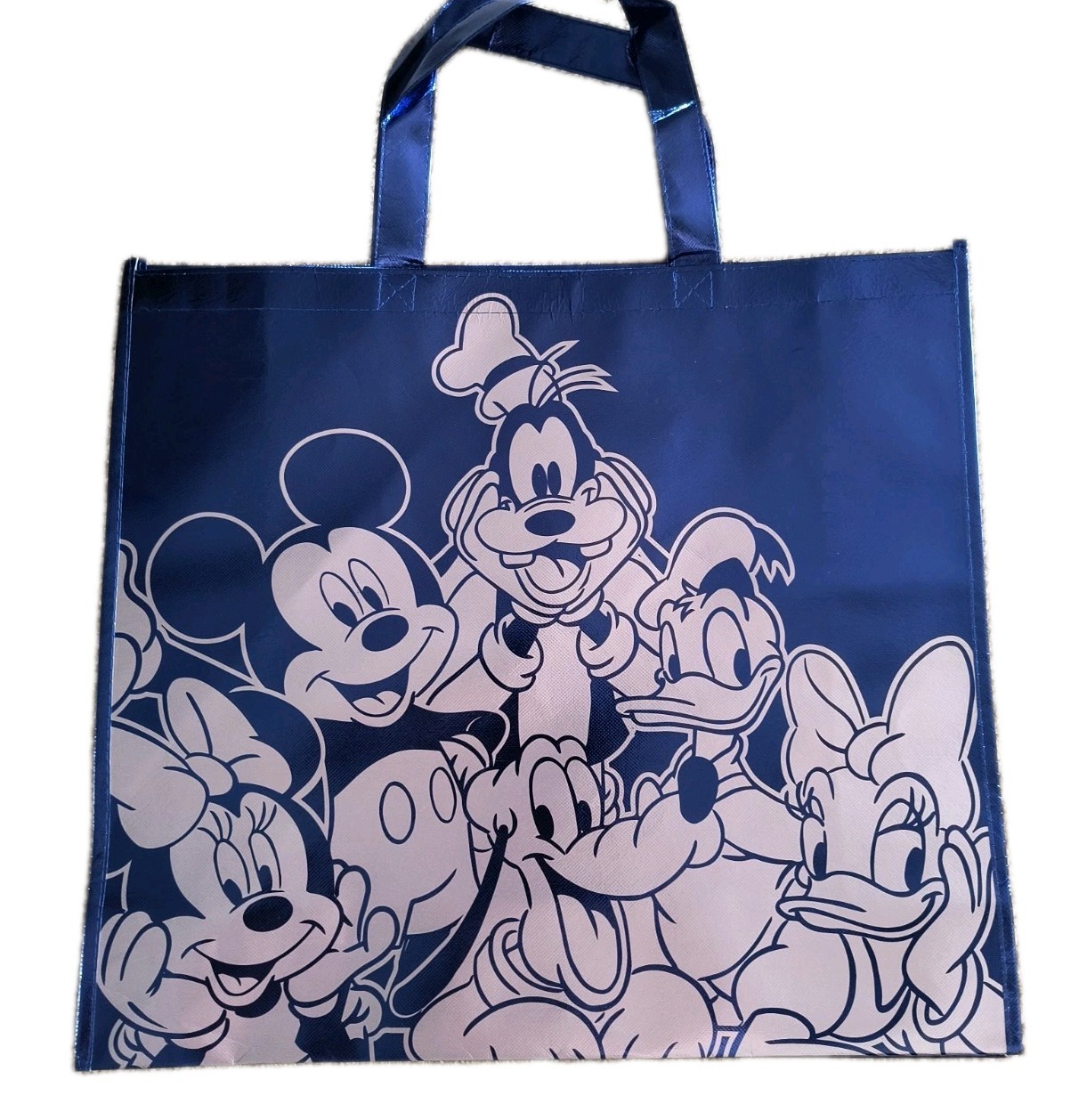 Disney Mickey Mouse Reusable Purple Foil Jumbo Shopping Gift Bag Handled NWOT! gallery