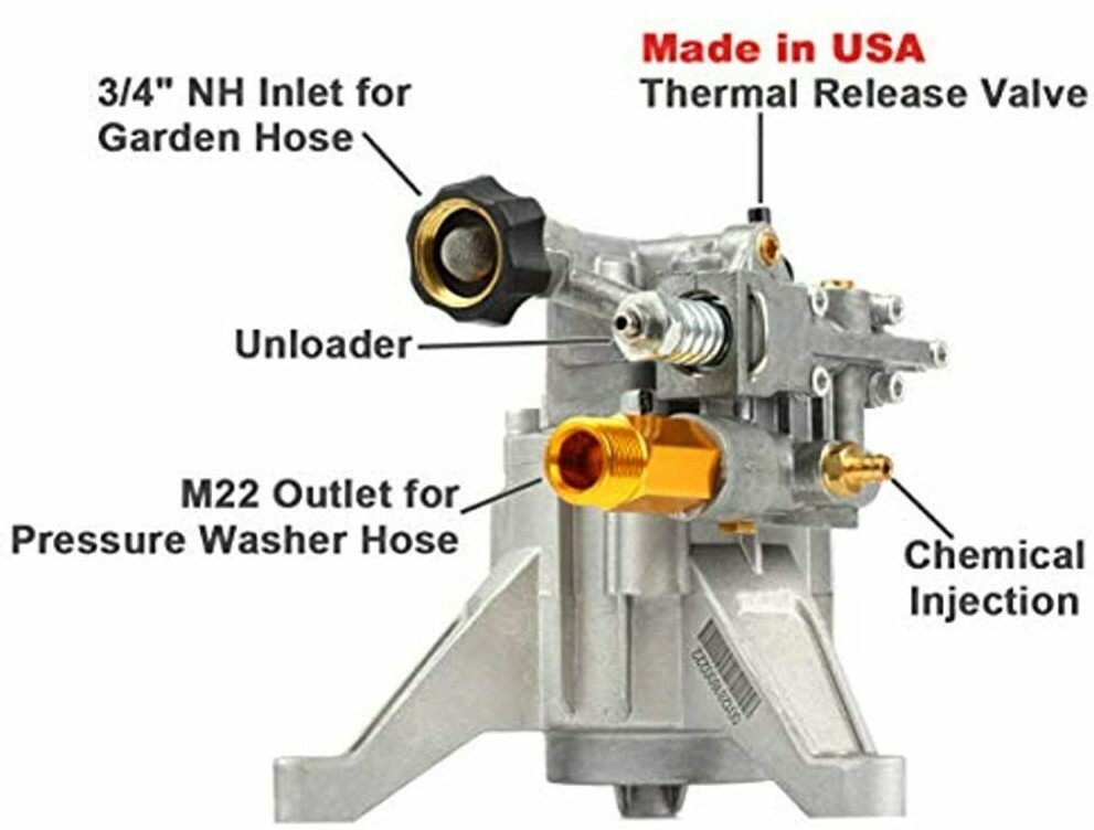 2900psi Power Washer Pump For Homelite Ryobi Craftsman Husky 7/8" Vertical Shaft gallery