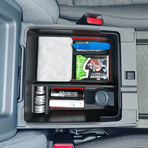 Center Console Organizer Tray Compatible with Nissan Frontier 2022 2023 Red gallery