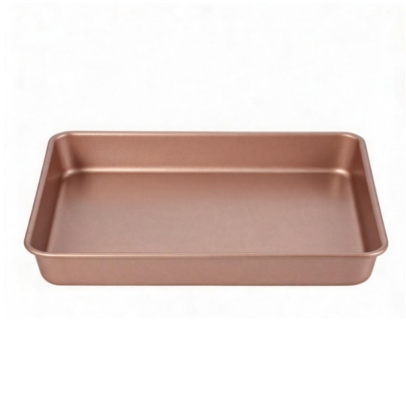 Carbon Steel Baking Tray Rectangular Easy Release Oven Safe 27.5x23x4.8cm gallery