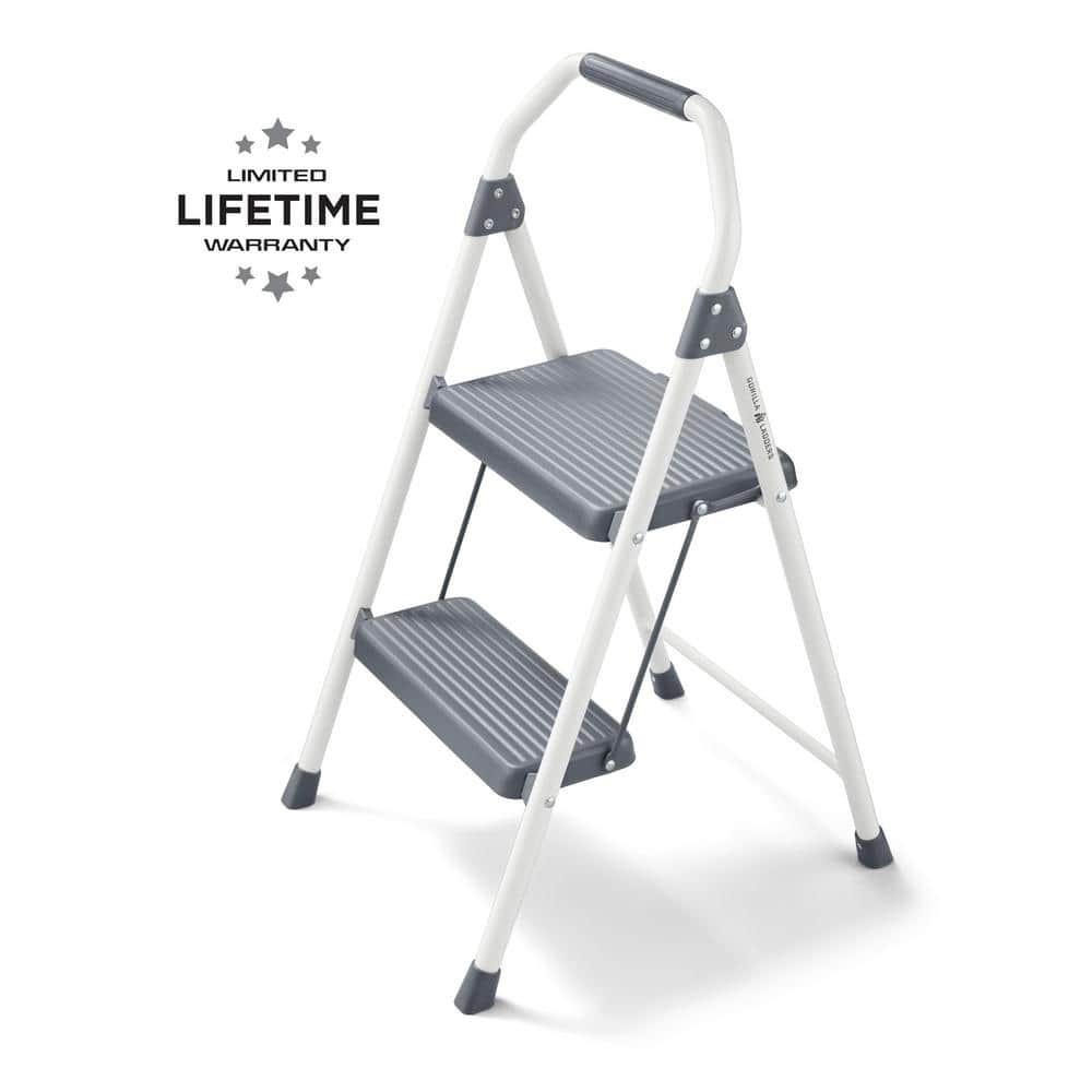 2-Step Compact Steel Step Stool, 225 Lbs. Load Capacity Type II Duty Rating gallery