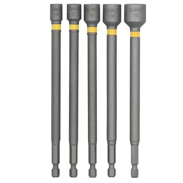 DEWALT MAXFIT 6-in MAGNETIC NUT DRIVER SET 5-piece: 1/4” 5/16” 3/8” 7/16"-1/2" gallery