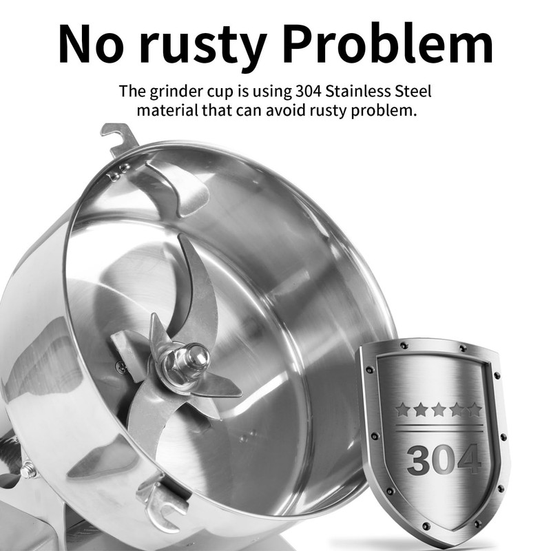 Grain Mill Grinder Electric Flour, 2000g Corn Fine Powder Rice Grinder Wheat Mil gallery