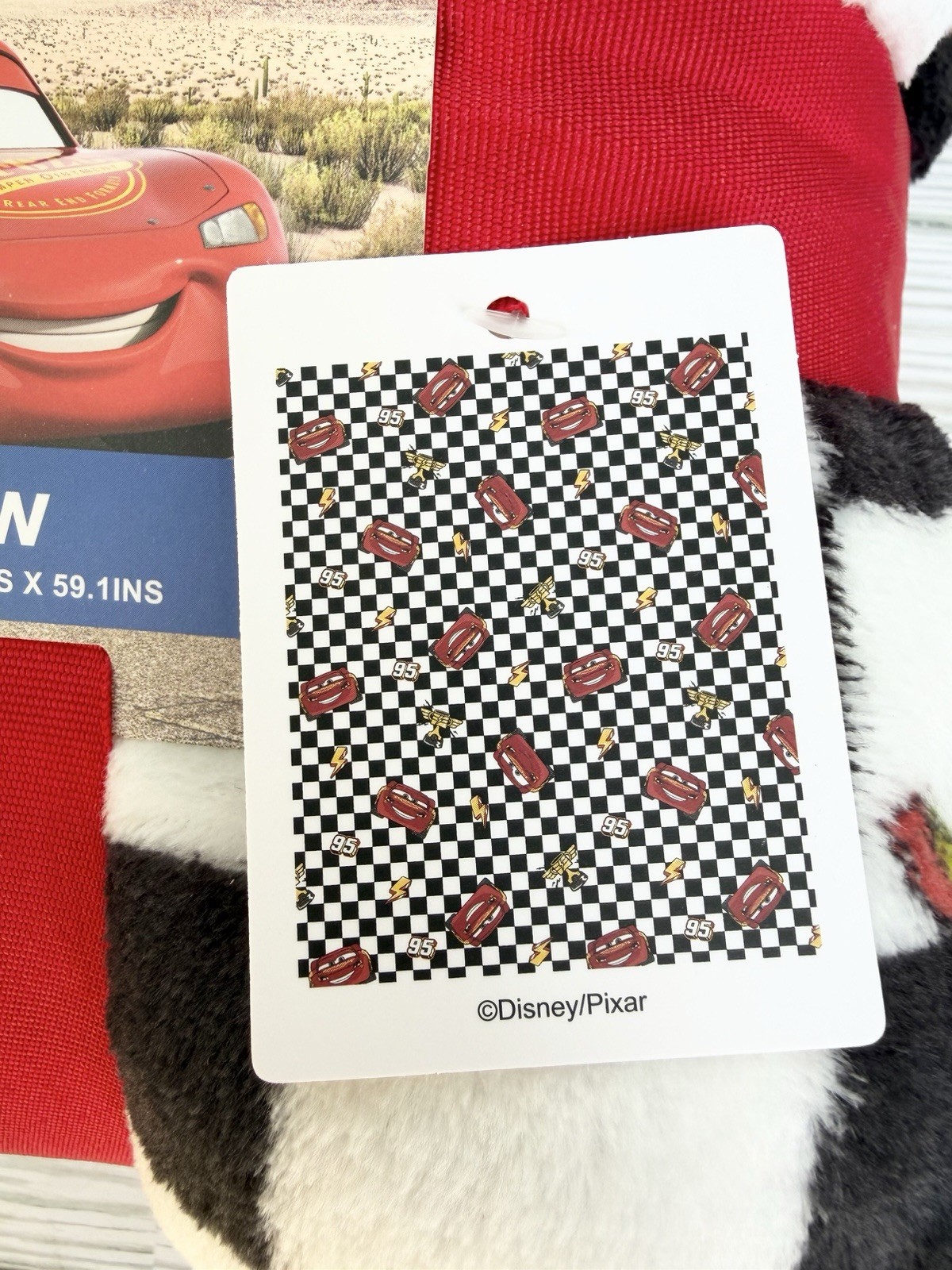 Disney Pixar Cars Lightning McQueen Plush Throw Blanket *Primark*-NEW gallery