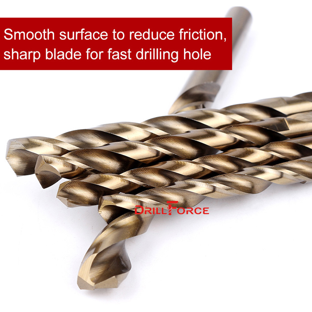 20-piece 3/32" Round Shank HSS M35 Cobalt Twist Drill Bits for Metal gallery