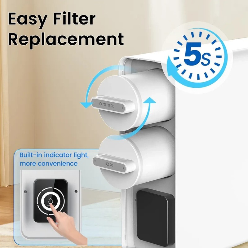 Tankless RO Reverse Osmosis System Under Sink 600 GPD Water Filter Kit gallery