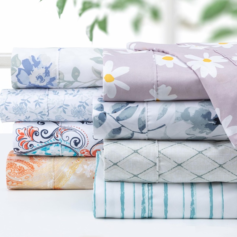 Pointehaven Bedding Twin Bed Sheet Set- 3 Pieces Bedding- Twin, Floral Vine gallery