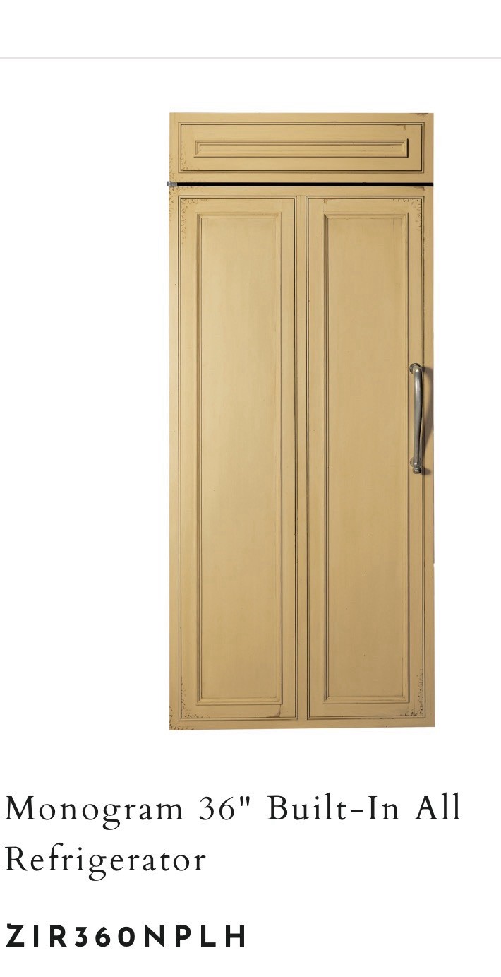 MONOGRAM 36” Column ZIR360NPLH Panel Ready Fridge Brand New Open Box Never Used! gallery