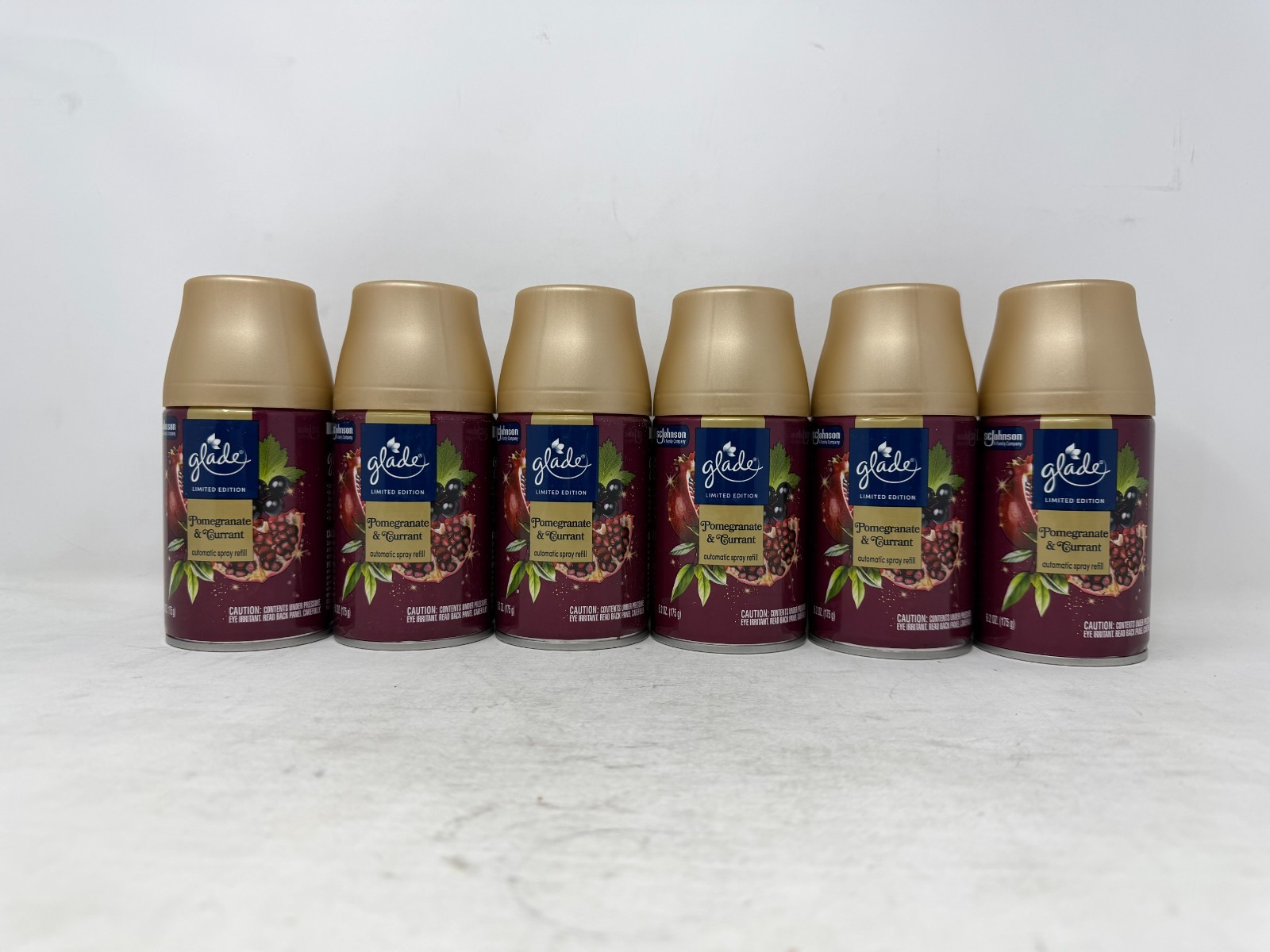 6x Glade Automatic Spray Air Freshener Refills, Pomegranate & Currant, 6.2oz gallery
