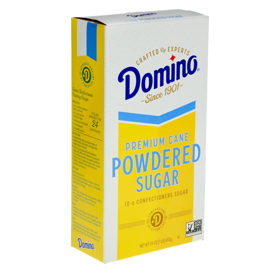 Domino Premium Cane Powdered Sugar, 1 Pound Box, 10-x Confectioners Sugar, New gallery