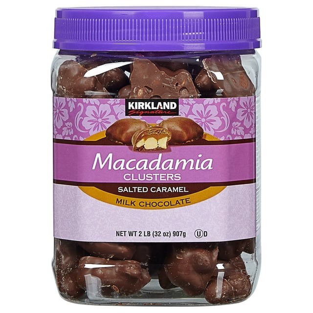Kirkland Macadamia Clusters Salted Caramel Milk Chocolate 32 oz gallery