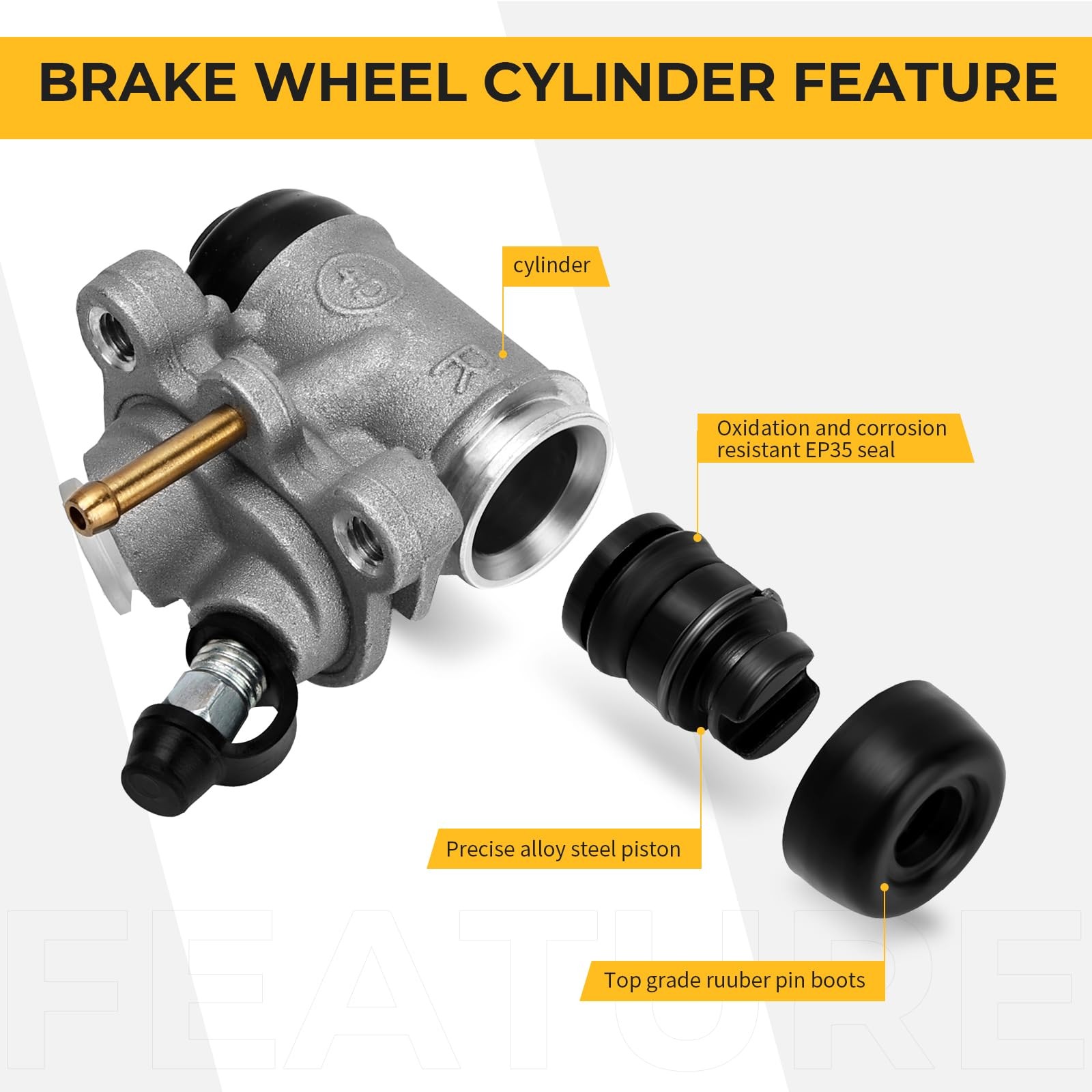 M MATI Front Brake Wheel Cylinders for Honda FourTrax 300 2x4 TRX300 1988 198... gallery