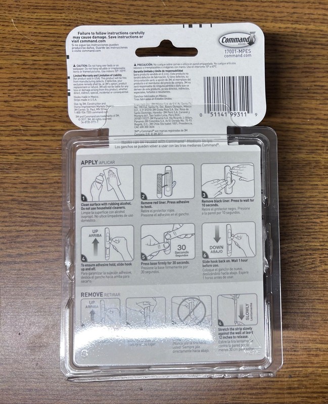Command Medium Utility Hooks, 20 Hooks and 24 Strips, 20 White gallery