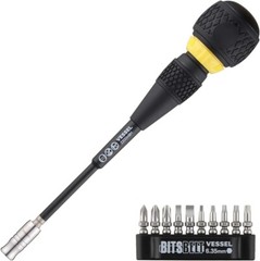Vessel Ball Grip Ratchet Interchangeable Screwdriver with 10pc Bit Set 2200MBH12