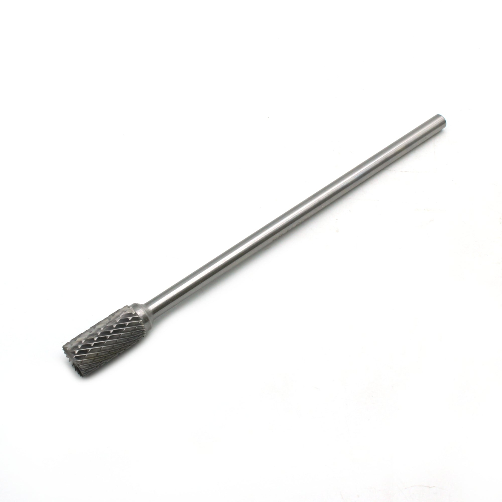 TEMO SB-5L6 Double Cut CARBIDE BURR File, 1/2" Cylinder End, 1/4" D 6" L Shank gallery